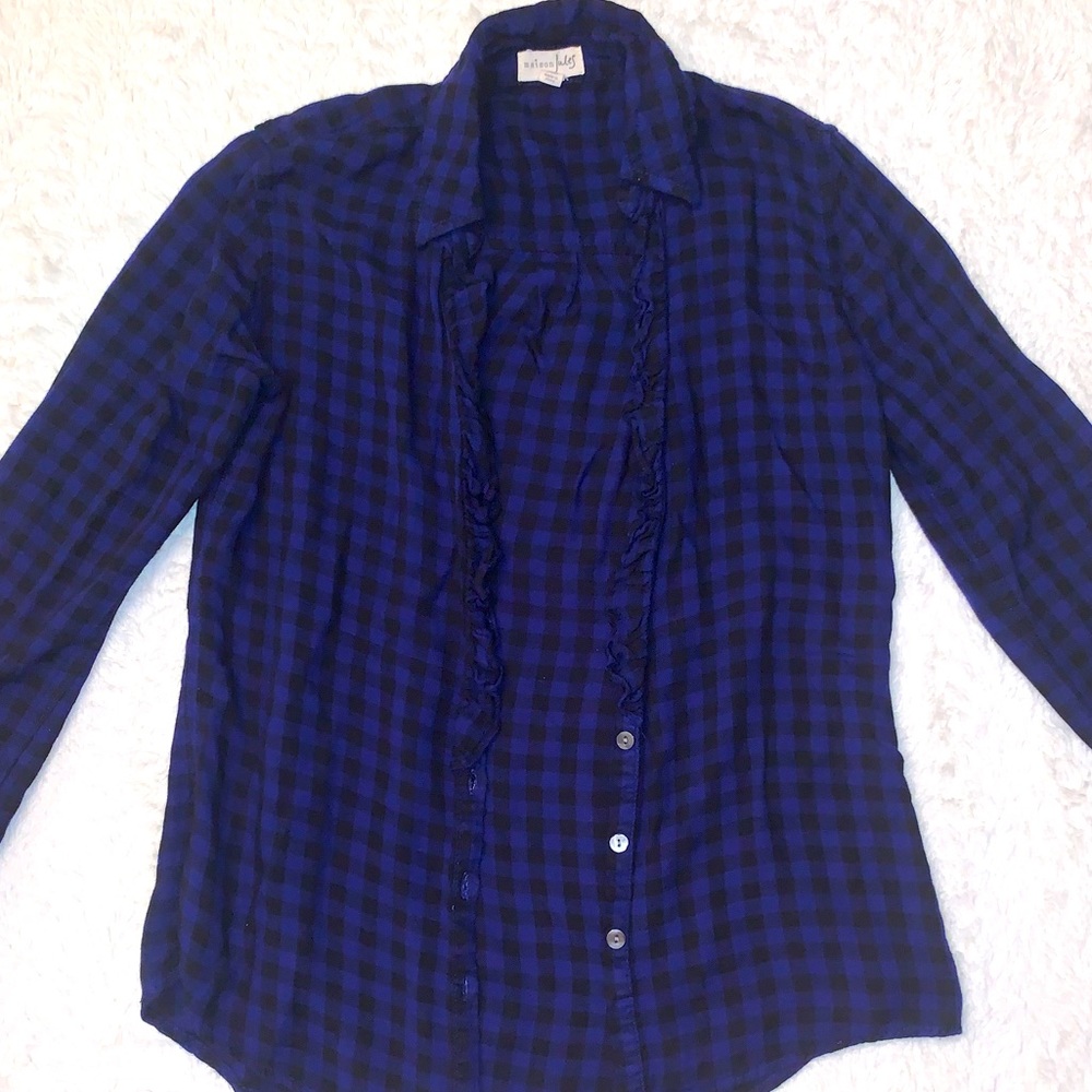 Macy’s Maison Jules Plaid Button Down Shirt